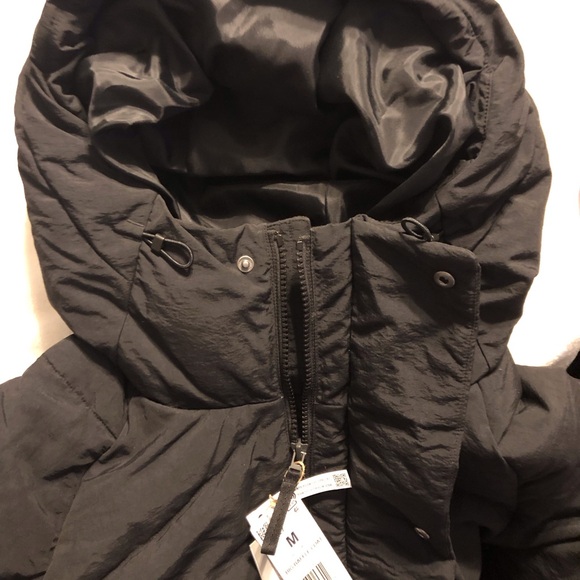 NWTs adidas Men's Black Big Baffle Hooded Coat Medium - Picture 13 of 15